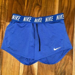 Womens blue nike attack shorts
